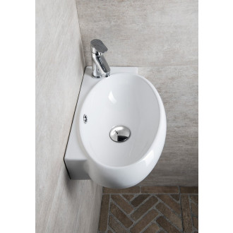 RIBERA keramické umývátko rohové 43x28,5 cm, otvor pro baterii vpravo, bílá AR497