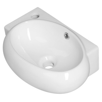 RIBERA keramické umývátko rohové 43x28,5 cm, otvor pro baterii vlevo, bílá AR498