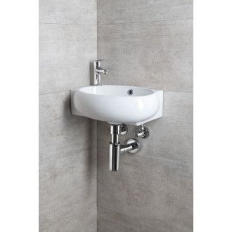 RIBERA keramické umývátko rohové 43x28,5 cm, otvor pro baterii vlevo, bílá AR498