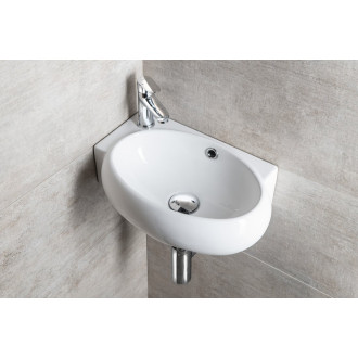 RIBERA keramické umývátko rohové 43x28,5 cm, otvor pro baterii vlevo, bílá AR498