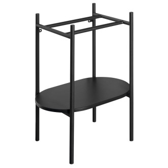 PUNO podstavec pod umyvadlo 400x820x360mm, černá SKA570-2