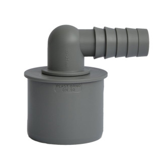 HT koncovka rohová pro připojení hadice 19-21mm, DN50 168.458.0