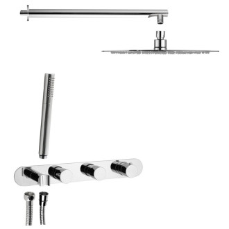 Podomítkový sprchový set s termostatickou baterií a držákem sprchy chrom MB623-01 MB623-01