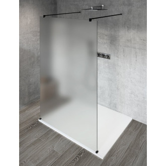 VARIO BLACK jednodílná sprchová zástěna do prostoru, matné sklo, 1200 mm GX1412GX2214