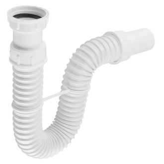 FLEXY dřezový sifon flexibilní 6/4", DN40, bílá 155.183.0