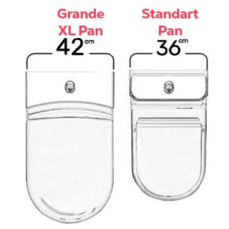 GRANDE WC kombi XL, spodní/zadní odpad, bílá GR360