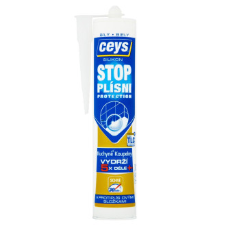STOP PLÍSNI, sanitární silikon, 280ml, bílá 42505540