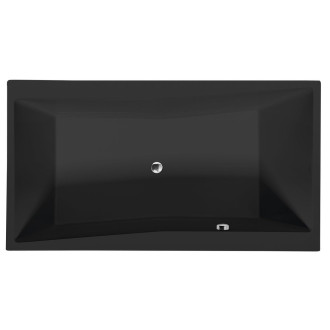 QUEST obdélníková vana 180x100x49cm, černá mat 78511.21