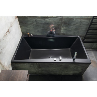 QUEST obdélníková vana 180x100x49cm, černá mat 78511.21