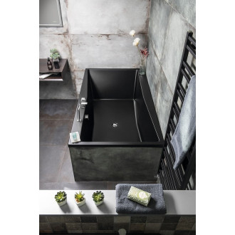 QUEST obdélníková vana 180x100x49cm, černá mat 78511.21