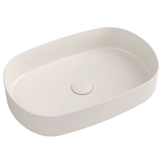 INFINITY OVAL keramické umyvadlo na desku, 55x36cm, ivory 10NF65055-2K