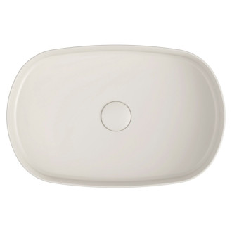 INFINITY OVAL keramické umyvadlo na desku, 55x36cm, ivory 10NF65055-2K