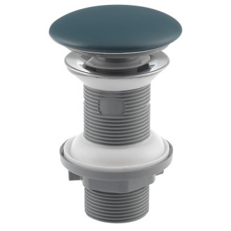 Umyvadlová výpust 5/4“, click-clack, keramická zátka, 20-70mm, zelená petrol 38TP0181I