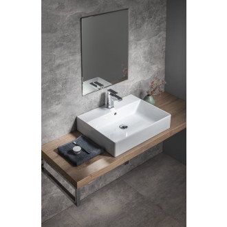 KUBE X keramické umyvadlo 60x47cm, broušená spodní hrana, bílá ExtraGlaze 94319111
