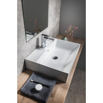 KUBE X keramické umyvadlo 60x47cm, broušená spodní hrana, bílá ExtraGlaze 94319111