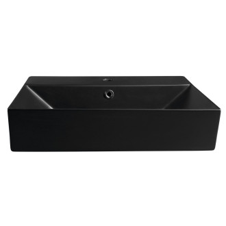 SISTEMA keramické umyvadlo 60x42cm, černá mat 10SF50060-2N