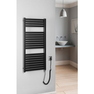 TONDI-E elektrické otopné těleso rovné 450x970 mm, 300 W, černá mat DE456T