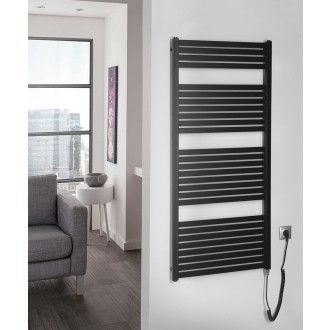 TONDI-E elektrické otopné těleso rovné 600x1330 mm, 600 W, černá mat DE486T