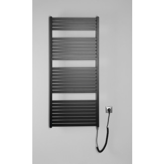 TONDI-E elektrické otopné těleso rovné 600x1330 mm, 600 W, černá mat DE486T
