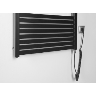 TONDI-E elektrické otopné těleso rovné 600x1330 mm, 600 W, černá mat DE486T