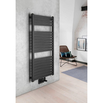 TONDI otopné těleso rovné 450x970 mm, středové připojení, černá mat DT456T