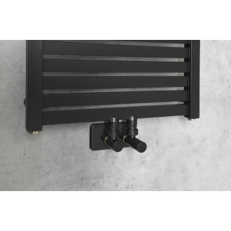 TONDI otopné těleso rovné 450x1330 mm, středové připojení, černá mat DT476T