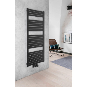 TONDI otopné těleso rovné 450x1330 mm, středové připojení, černá mat DT476T