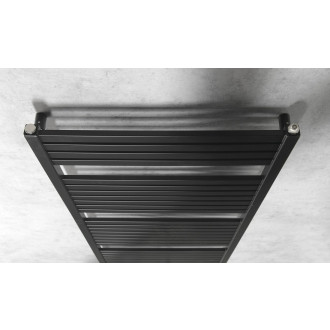 TONDI otopné těleso rovné 600x1330 mm, středové připojení, černá mat DT486T