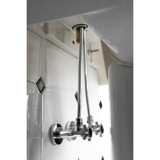 Pevná připojovací trubka 10mm-M10x1, 60 cm, chrom TUB61
