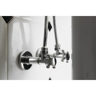 Pevná připojovací trubka 10mm-M10x1, 60 cm, chrom TUB61