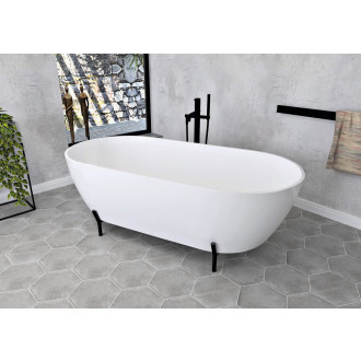 REDUTA konstrukce pro vanu 171x81cm, černá mat 72820B