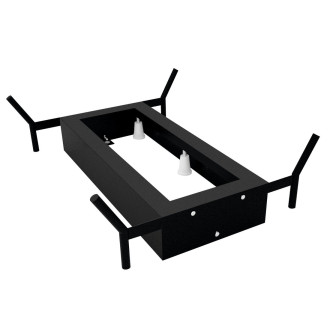 REDUTA konstrukce pro vanu 150x75cm, černá mat 72830B