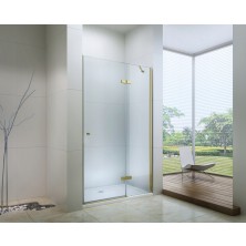 MEXEN ROMA sprchové dveře 110x190 cm 6mm, zlatá-čiré 854-110-000-50-00