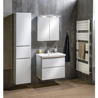 ALTAIR vysoká skříňka s košem 40x184x31cm, levá, bílá AI185L