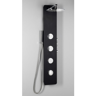 SPIRIT ROUND termostatický sprchový panel 250x1550mm, černá 71251
