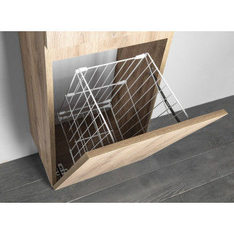 ALTAIR vysoká skříňka s košem 40x184x31cm, pravá, dub emporio AI485R