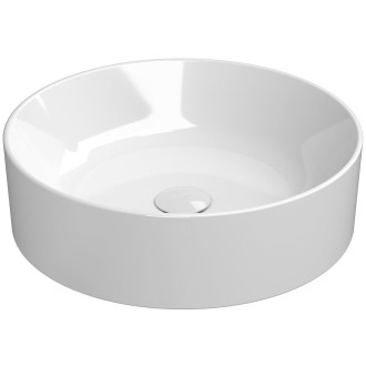 KUBE X keramické umyvadlo na desku, průměr 45cm, bílá ExtraGlaze 942711