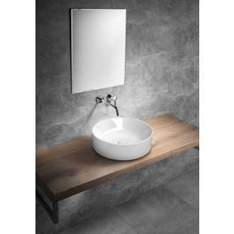 KUBE X keramické umyvadlo na desku, průměr 45cm, bílá ExtraGlaze 942711
