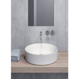 KUBE X keramické umyvadlo na desku, průměr 45cm, bílá ExtraGlaze 942711