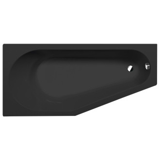 TIGRA L asymetrická vana 170x80x46cm, černá mat 90111.21