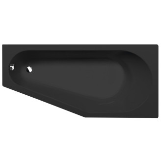 TIGRA R asymetrická vana 170x80x46cm, černá mat 90611.21