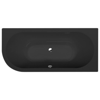 VIVA R asymetrická vana 175x80x47cm, černá mat 78119.21