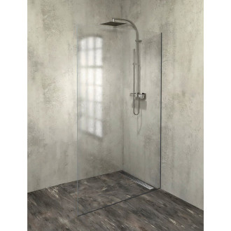 ARCHITEX sada pro uchycení skla, podlaha-stěna, max. š. 1200mm, černá mat AXL2112B