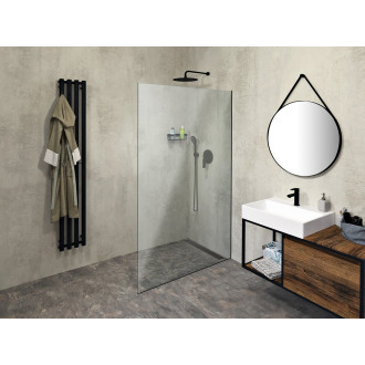 ARCHITEX sada pro uchycení skla, podlaha-stěna, max. š. 1200mm, černá mat AXL2112B