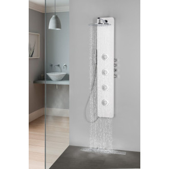 SPIRIT ROUND termostatický sprchový panel 250x1550mm, bílá 71151