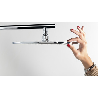 SPIRIT ROUND termostatický sprchový panel 250x1550mm, bílá 71151