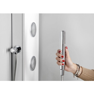 SPIRIT ROUND termostatický sprchový panel 250x1550mm, bílá 71151