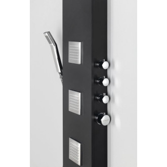 SPIRIT SQUARE termostatický sprchový panel 250x1550mm, černá 81251