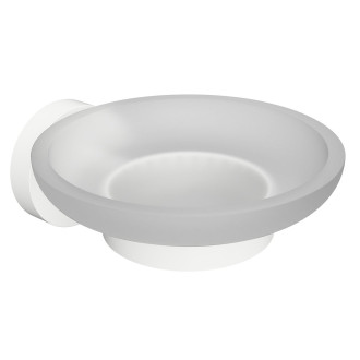 X-ROUND WHITE mýdlenka, mléčné sklo, bílá mat XR803W