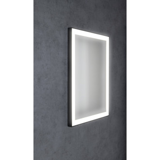 GANO zrcadlo s LED osvětlením 60x80cm, černá LG260